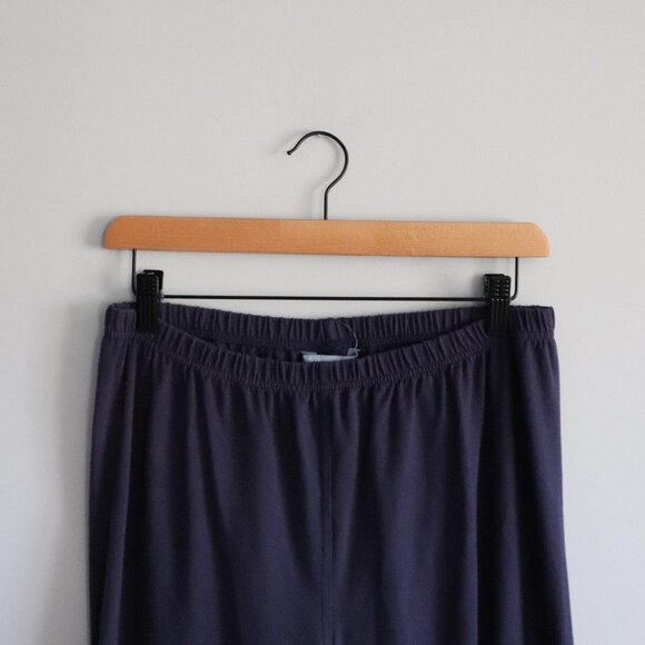 April Cornell Womens Blue Sz L Pull On Stretch Plaid Patchwork Comfy Pj Pants‎ - Picture 3 of 11